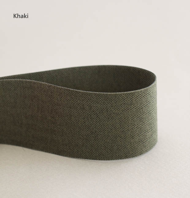 スチュアートヘリンボーン(カーキ、幅25/40mm)